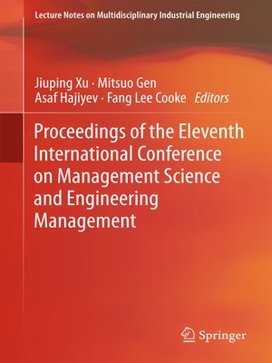 cover image of Proceedings of the Eleventh International Conference on Management Science and Engineering Management